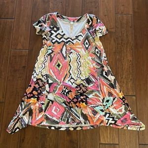 Uncle Frank Pattern Flare Dress